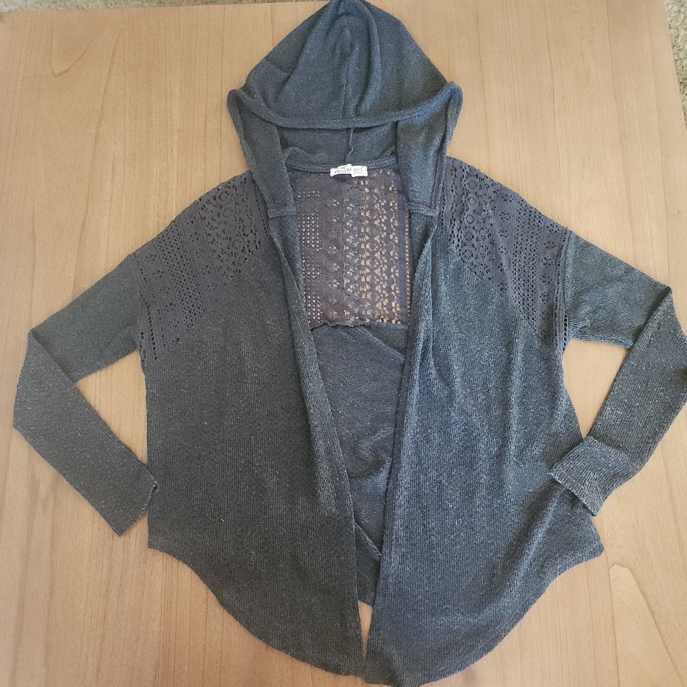 Hollister Lace Hooded Cardigan